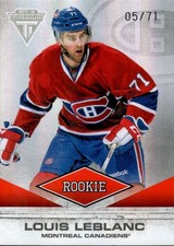 2011-12 Panini Titanium Hockey Rookie Card Checklist and Print Runs 6
