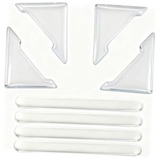 8 Pcs Clear Car Door Edge Guards - Anti-Collision Bumper Protectors, Soft