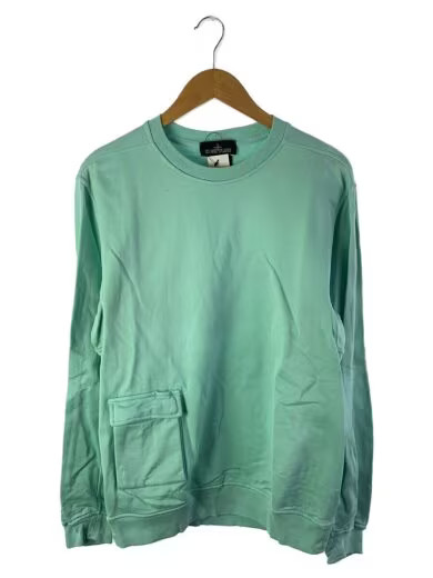 STONE ISLAND / Sweatshirt / M / Cotton / GRN / Solid Color / 971 297 937 772