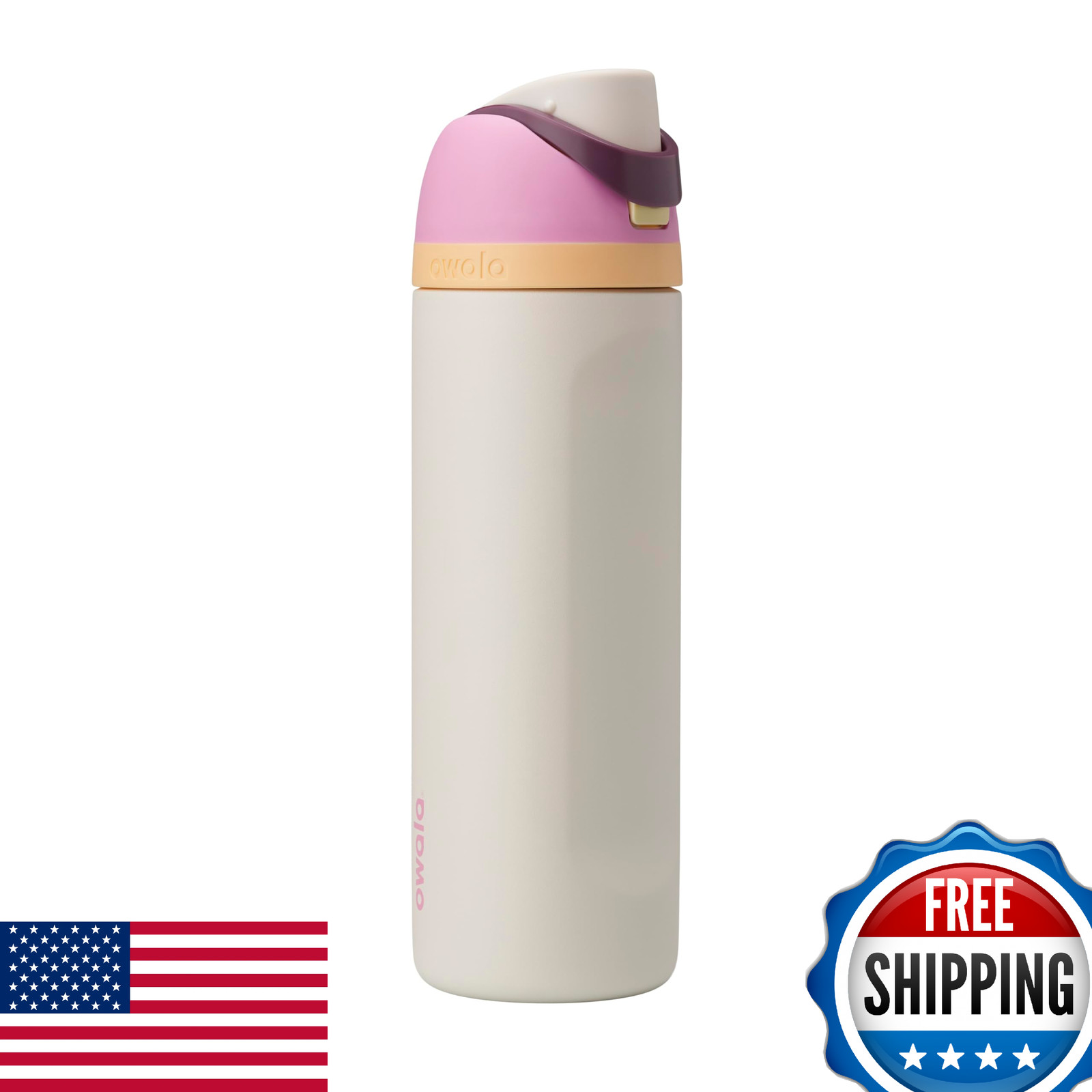 Owala FreeSip Insulated Stainless Steel Water Bottle w/ Stra