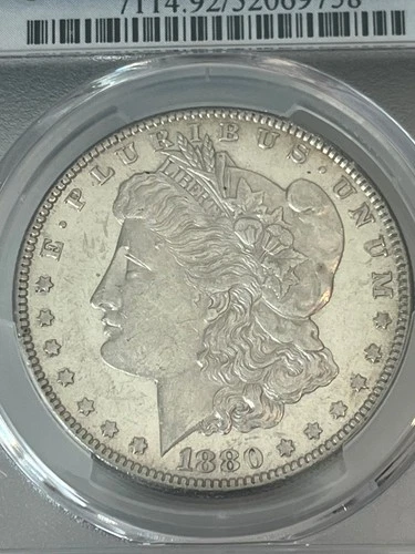 1880 O Morgan Silver Dollar ($1), PCGS Certified AU Detail