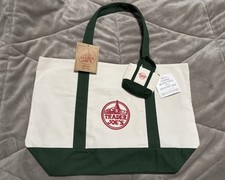 Trader Joes Green Tote Large and Micro Bag Set