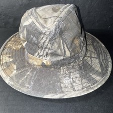 Vintage Realtree Style Camo Boonie Hat USA Made Medium Hunting Fishing Outdoors