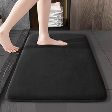 Super Absorbent Floor Mat Anti-Slip Coral Velvet Bath Mat Quick-Dry