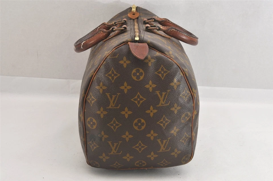 Authentic Louis Vuitton Monogram Speedy 35 Hand Boston Bag Old Model LV 2040N - Image 4 of 4