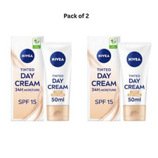 NIVEA Daily Essentials 50ml Tinted Moisturising Day Cream-Light Tone -Pack of 2