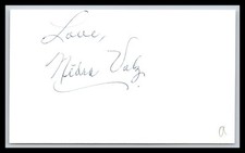 Nedra Volz - Actress  - 3x5 Card - Signed | Autograph (a)