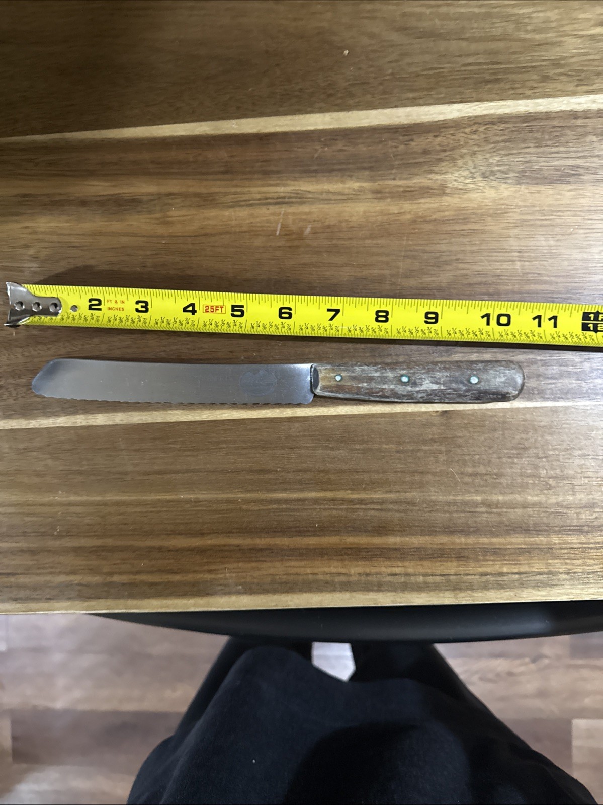 Vintage R.H Forschner Victorinox Bread Knife Slicer Rosewood Free Shipping