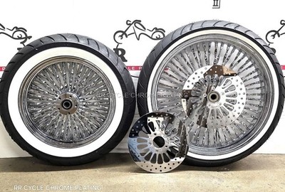 ピアス　No.5072 DNA 52 Twisted Spoke 21F 18 R Wheels Rotor Tire Harley Touring 00