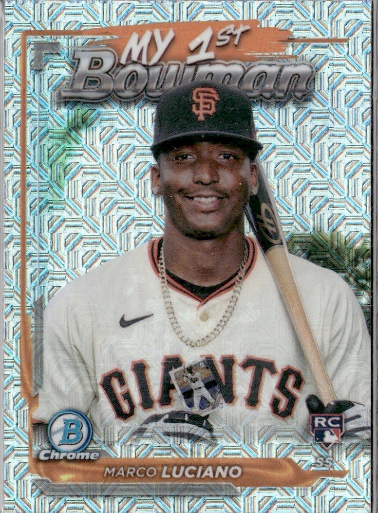 2024 Bowman Chrome My 1st Bowman Marco Luciano M1B-27 Mojo RC Giants