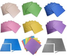 60cm MAT INTERLOCKING EVA FOAM MATS TILES GYM PLAY WORKSHOP FLOOR FITNESS YOGA