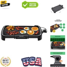 XL Electric Griddle with Removable Temperature Control, Immersible Flat Top G...