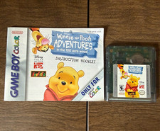 Winnie the Pooh Adventures in the 100 Acre Wood GBC Cartidge and Manual Untested