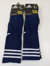 Adidas Football Soccer Socks 2 Pairs Royal Blue Size 7-8 1/2