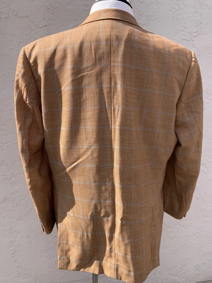 ⭐️ CHAQUETA ABRIGO DEPORTIVO A CUADROS PAL ZILERI 46/56 REGULAR ⭐️ Foto 4 de 4