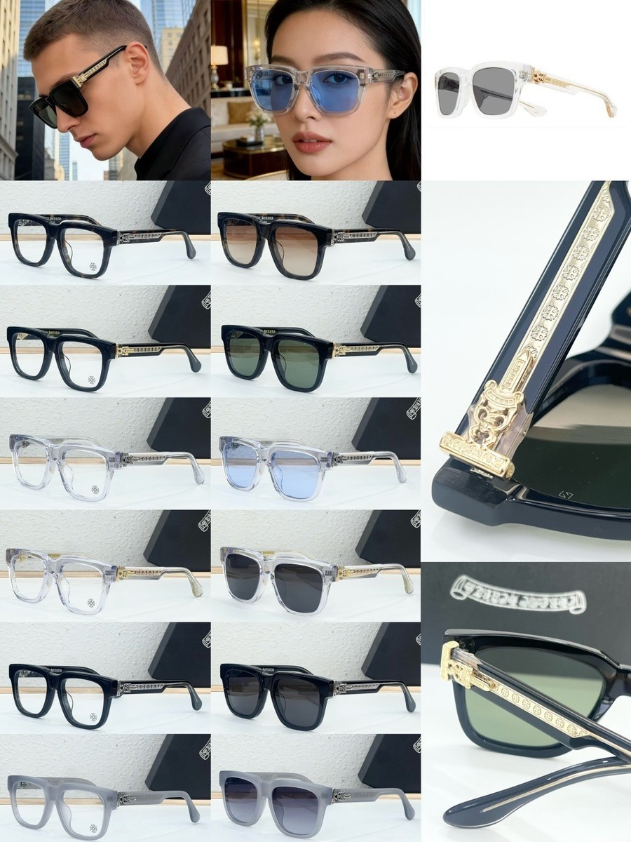 CHROME HEARTS 56-16-133　 クロムハーツ アイウェア Chrome Hearts BOX- OFFICER Sunglasses SIZE：56口19-144 | eBay