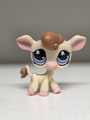 Littlest Pet Shop Barnyard Pals #918 Cow 2006 Splatter Eyes Messies LPS Hasbro