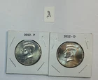 2012 P & D UNC Clad Kennedy Half Dollar Set in CB Flips -Free Shipping - A