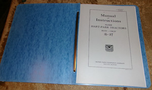 reprint oliver 18-27 tractor instruction manual in nice shape used