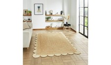 Think Rugs Savannah Natural Jute Flatweave Rug 160x230cm Home Decor