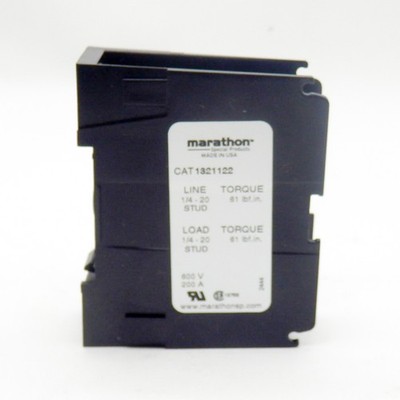 Marathon 1321122 1-Pole 200A 600V DIN Panel Mount Power Terminal Block