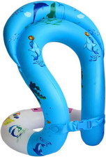 Swim Vest for Kids 3-12Yrs - Portable Inflatable Pool Floats with Adjustable Saf