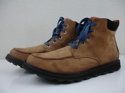 Men's 11.5 M SOREL Madson II Moc-Toe Chukka Waterproof Low Boots Tobacco Leather