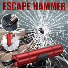 Safe Pro X Car Window Breaker and Seat Belt Cutter 2 IN 1 Life Hammer *Emergency