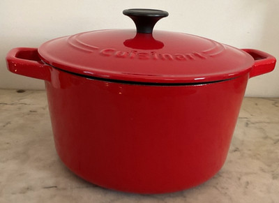 Cuisinart Red Chef Classic Enameled Round Dutch Oven w/Lid - C1630-20
