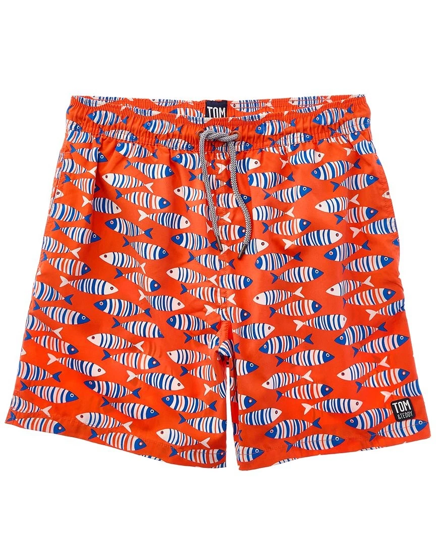 Tom & Teddy Fish Swim Trunk Men's