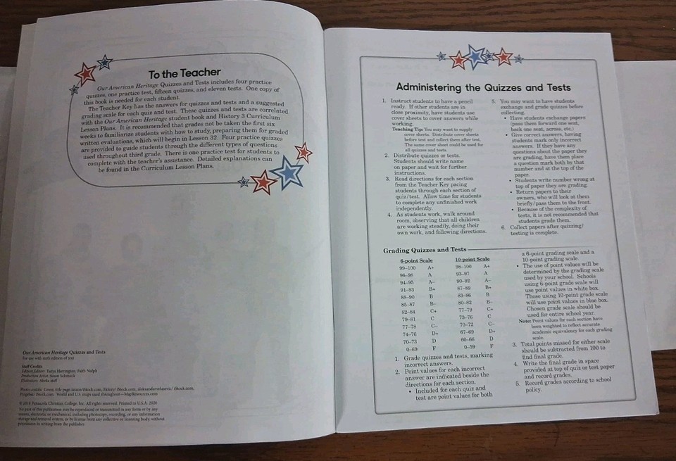 3 Like New Abeka Books 3rd Grade, Our American Heritage, Quiz & Answer ...