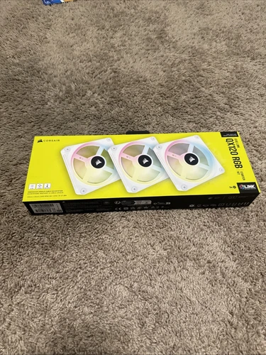 CORSAIR QX RGB Series, iCUE LINK QX120 RGB WHITE, 120mm Magnetic Dome RGB Fan, S