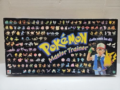 Vintage 1999 Pokemon Master Trainer Board Game by Milton Bradley *Complete*