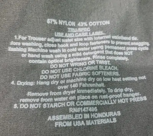 Military ACU Style Pants Cargo Pants - Black - Nylon Cotton Tactical Pants