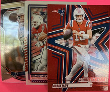 Panini 2025 Drake Maye Patriots Rookies & Stars, Optic, Prizm #32 #47 #165 Lot 3