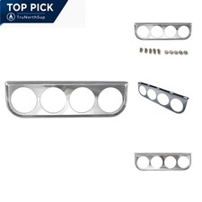 52mm Quad Gauge Mounting Panel Chrome Under Dash Gauge Pod Four Holes For Auto 52mm Quad Gauge Mounting Panel Chrome Under Dash Gauge Pod Four Holes For Auto