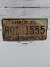 1977 Alabama Vintage Mobile Home License Plate – Collectible Man Cave Decor