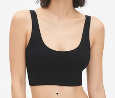 NEW Gap Body Seamless Ribbed Tank Black Size Large, Bralette; Soft; never worn
