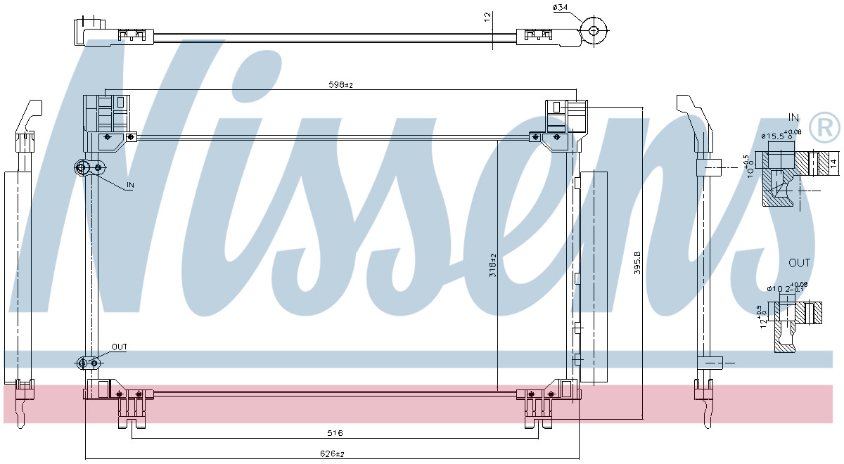 CONDENSER AIR CONDITIONING 941277 FOR TOYOTA YARIS/Hatchback/Van 1.8L 4cyl YARIS - Image 10