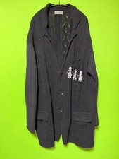 Yohji Yamamoto Pour Homme Knit Cardigan, Gray, Size M/L Used