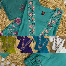 Stylish Bollywood Women Kurta Pant Dupatta Set  Indian Ethnic Pakistani Kurti