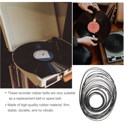 2 Packs cassette belts flat recorder belt tape machine rubber belts - 第 12/12 張圖片