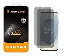 For Samsung Galaxy S25 FE, 2 Pack Privacy Anti Spy Screen Protector  Camera Len