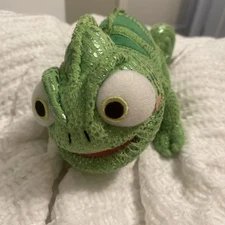 Disney Store Tangled Rapunzel PASCAL Plush Chameleon Metallic 8”