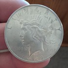 1922 Silver Peace Dollar No Mint Mark **rare** — photo 1