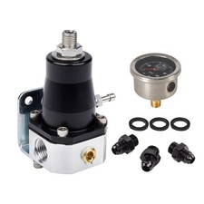 For Compact Efi Bypass Fuel Pressure Regulator Combo Kit 13129 Adjustable 40-75