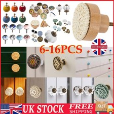 6/15/16x Round Door Knobs Kitchen Cabinet Cupboard Drawer Furniture Pull Handle