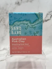 NIB Sand & Sky Australian Pink Clay Smoothing Body Sand. 6.4 oz SHIPS FREE