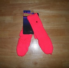 Under Armour Cold Gear Infrared Coffee Run Women's Pink Gloves Flip Finger NEW 