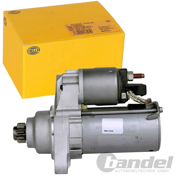 Hella Anlasser Starter 1,1Kw Passend FüR Audi A2 Seat Cordoba Ibiza Skoda Fabia-image